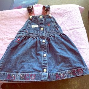 Girls overall dress